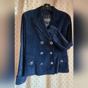 Danier Women's Midnight Blue Suede Blazer